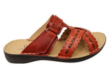 Levecomfort Lesley Womens Brazilian Comfortable Leather Slides Sandals