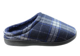 Grosby Bobby Mens Comfortable Open Back Indoor Slippers