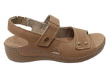 Pegada Jannie Womens Comfortable Leather Sandals Made In Brazil