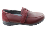 Scholl Orthaheel Virgo Womens Supportive Leather Comfort Loafers Shoes