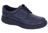 Slatters Award Mens Leather Wide Comfortable Lace Up Walking Shoes