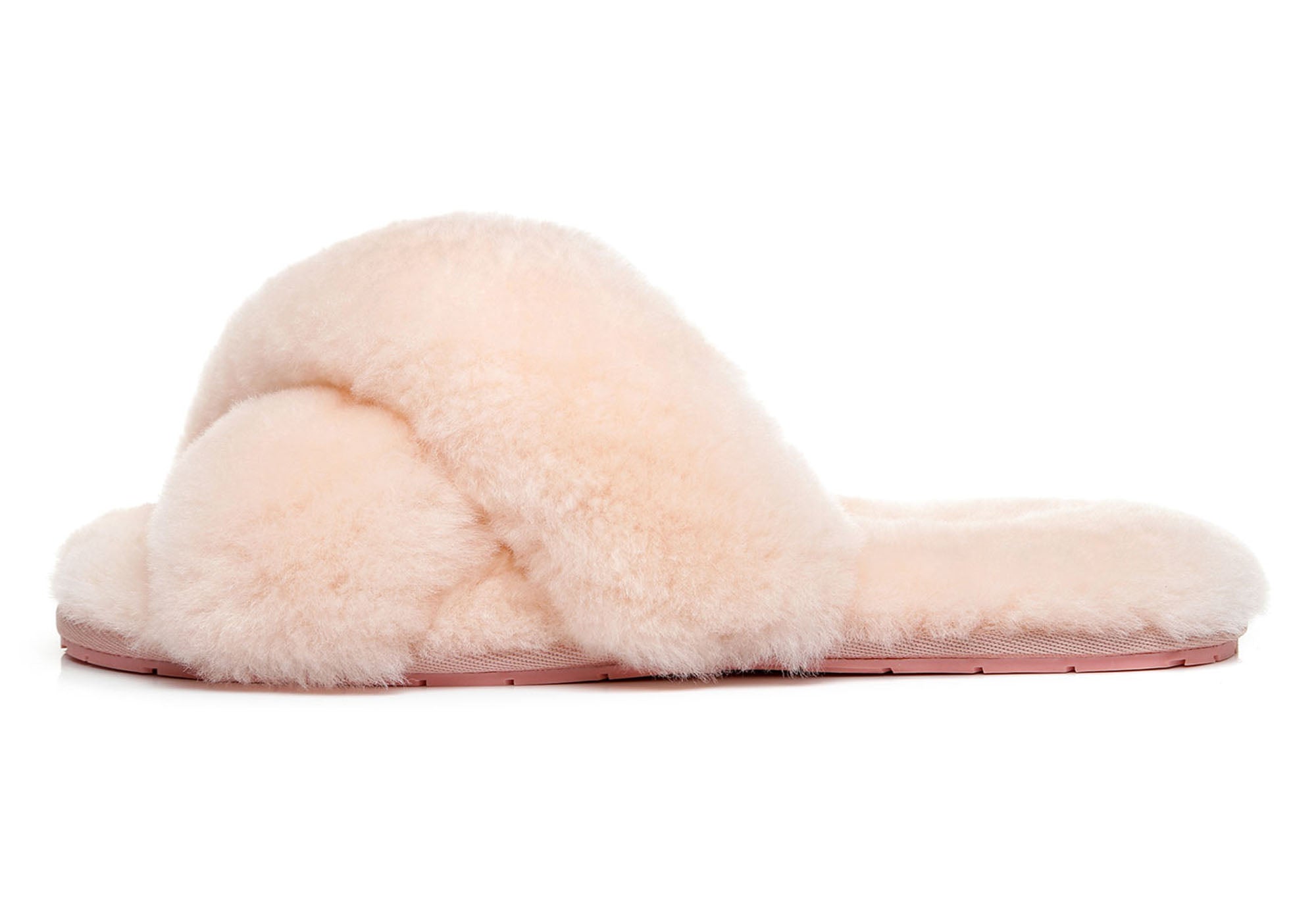 UGG Australian Shepherd Linty Womens Cross Fluffy Slide Slippers
