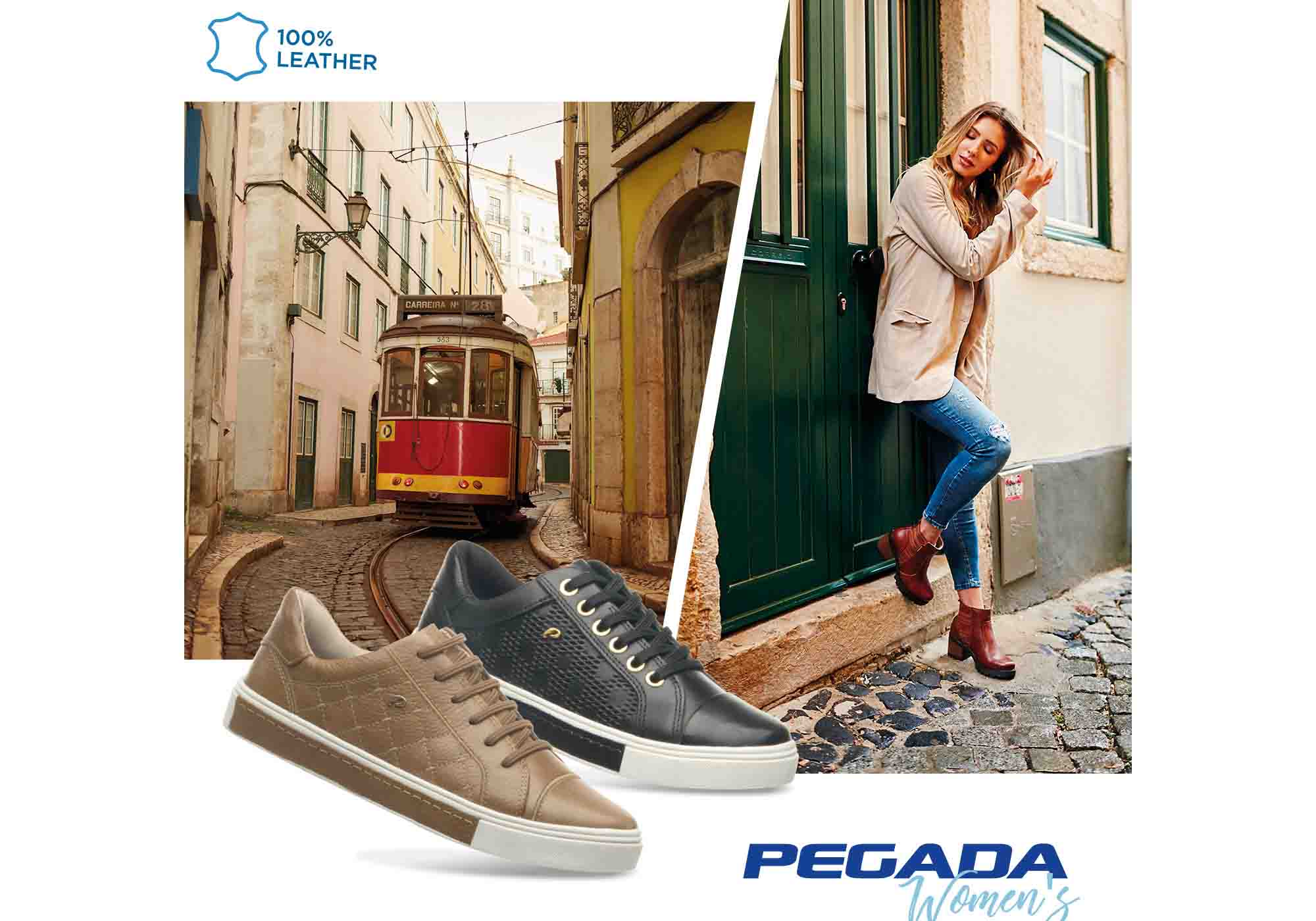 Pegada Melia Womens Comfortable Leather Casual Shoes Made In Brazil