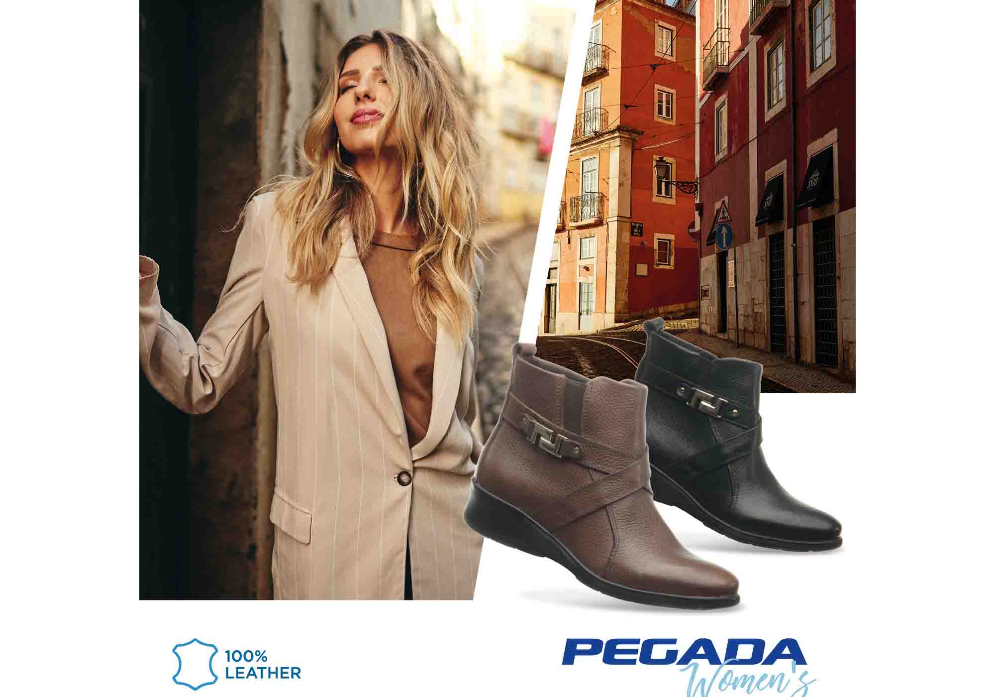 Pegada Karo Womens Comfortable Leather Ankle Boots Made In Brazil