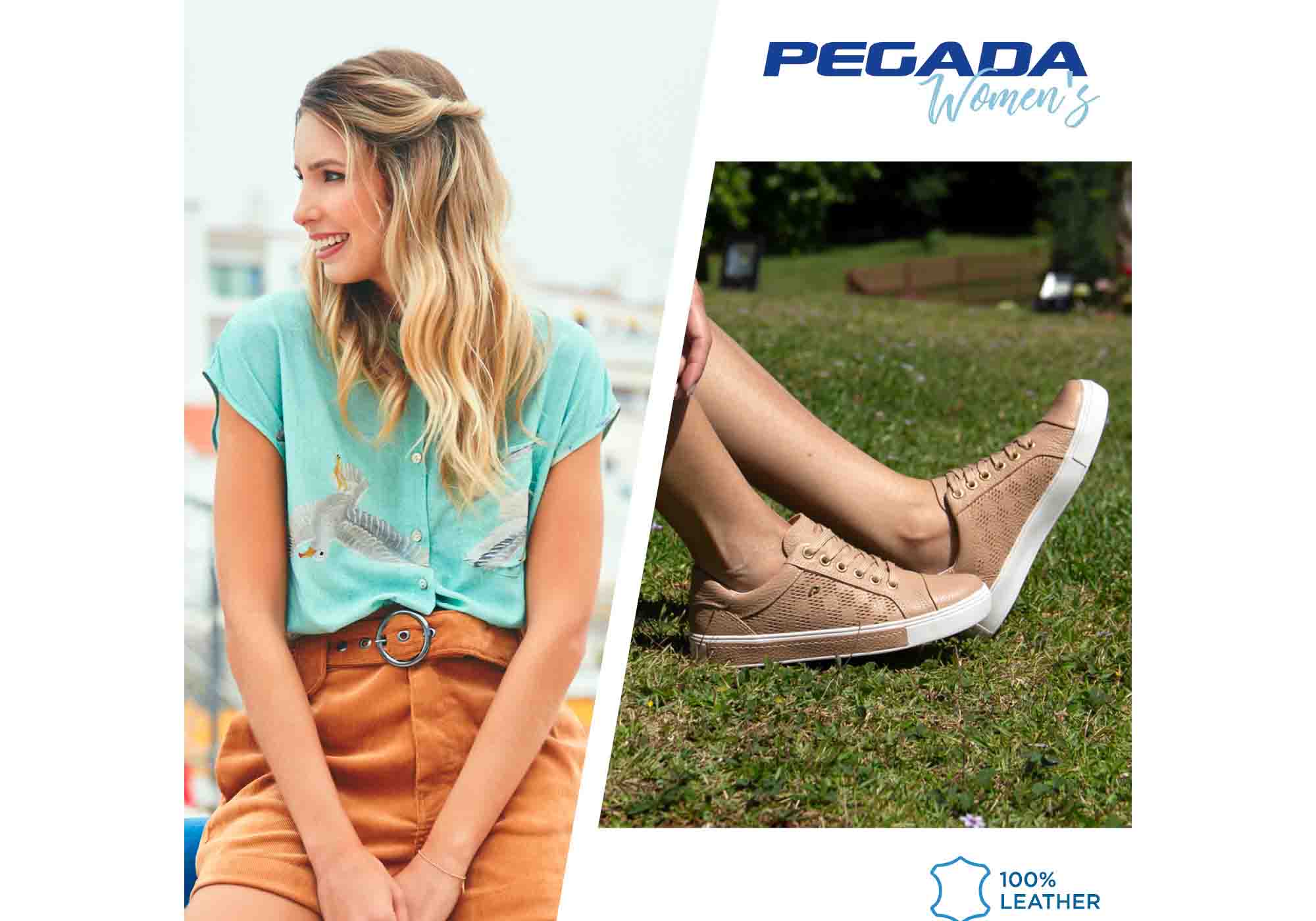 Pegada Micci Womens Comfortable Leather Casual Shoes Made In Brazil
